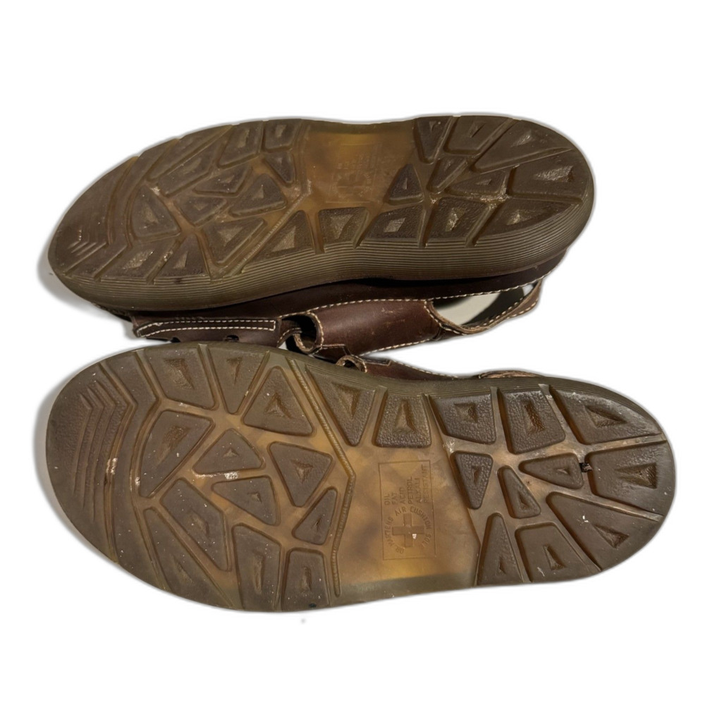 Dr. Martens Fisherman Sandals Brown Leather Chunky Y2K Grunge Men 10 Women 11 - Picture 3 of 9